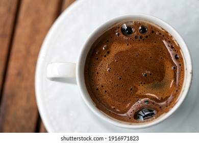 Anatolian Traditional Drink Hot And Delicious Turkish Coffee 