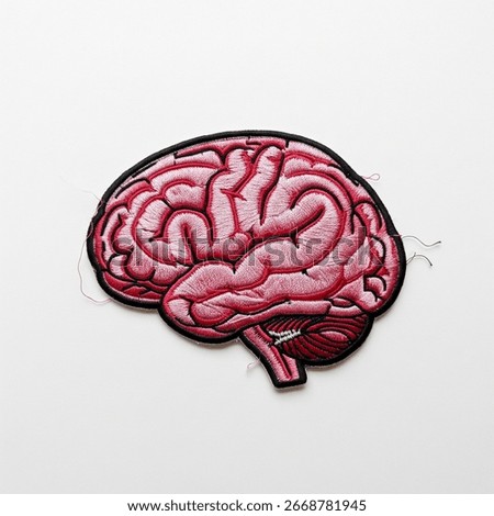 
Anatomical Brain Patch on a gray background