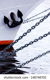 Anchor Chain On A Ship