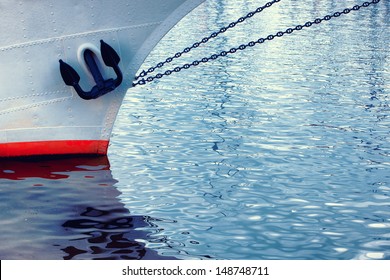 Anchor Chain On A Ship