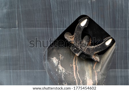 anchor of an oceangoing ship