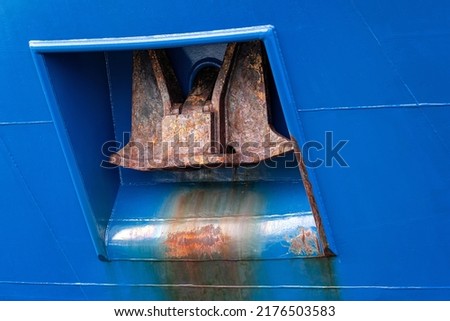 anchor of an oceangoing ship