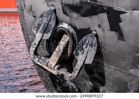 anchor of an oceangoing ship
