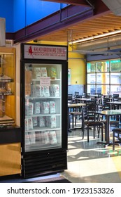 Anchorage, Alaska, United States – August 9, 2019: This Is A View Of The Kaladi's Cafe Inside New Sagaya City Market, A Local Grocery And Health Food Store In Downtown; As Seen In Summer Of 2019.