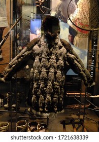 Anchorage, Alaska / USA - 18th October 2018: Traditional Alaskan First Nations' Clothes In Anchorage Museum