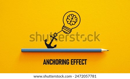 Anchoring effect is shown using a text