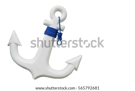 anchor,white anchor isolated on white background