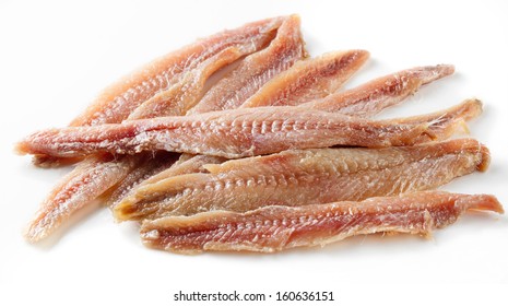 Anchovy Isolated On White Background