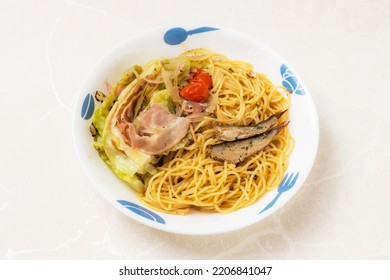 Anchovy Pasta (spaghetti) Italian Cuisine