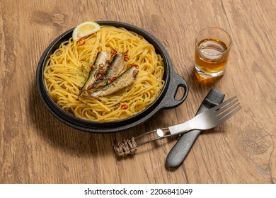 Anchovy Pasta (spaghetti) Italian Cuisine