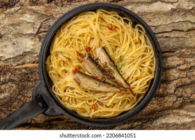 Anchovy Pasta (spaghetti) Italian Cuisine