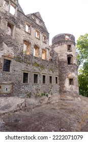 Ancient Abandoned Castle In The Forest