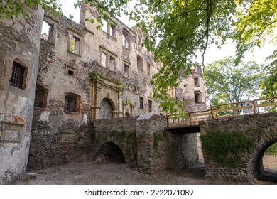 Ancient Abandoned Castle In The Forest