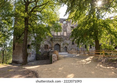 Ancient Abandoned Castle In The Forest