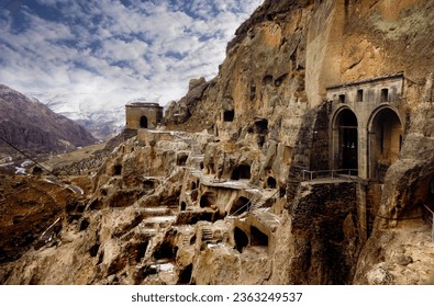 Ancient abandoned city in the mountains