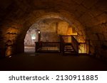 Ancient Archaeological Tunnels under the old city of Jerusalem at the Western Wall