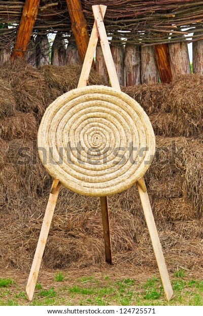 Ancient Archery Shooting Target Stock Photo Edit Now 124725571