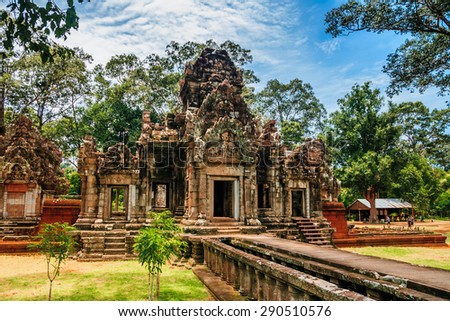 Ancient Architecture in Angkor , Siem reap,Cambodia, was inscribed on the UNESCO World Heritage List in 1992.