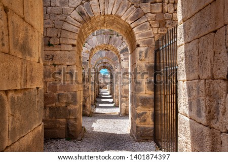 Ancient archway in Pergamon, Turkey