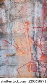 Ancient Australian Rock Art Of A Hunter Gatherer 