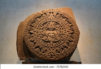 Ancient Aztec Calendar Stone