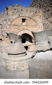 Ancient Bread Ovens In The City Of Pompeii. Italy