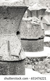 Ancient Bread Ovens In The City Of Pompeii. Italy