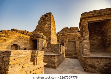 Ancient Buddhist monastery complex Takht-i-Bhai, archaeological site in Khyber-Pakhtunkhwa province of Pakistan