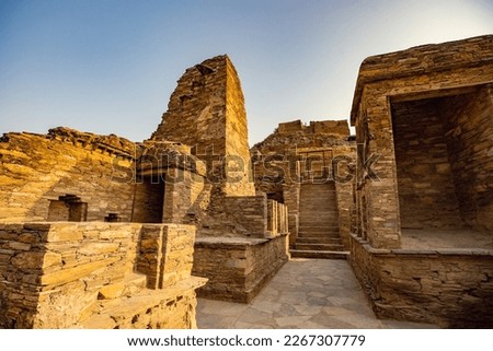 Ancient Buddhist monastery complex Takht-i-Bhai, archaeological site in Khyber-Pakhtunkhwa province of Pakistan