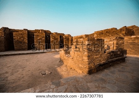 Ancient Buddhist monastery complex Takht-i-Bhai, archaeological site in Khyber-Pakhtunkhwa province of Pakistan