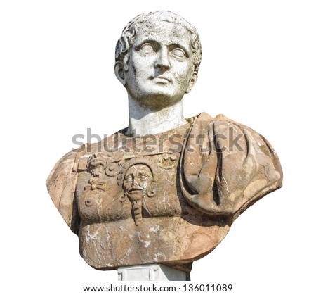 Ancient bust in Potsdam Sanssouci