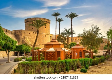 Ancient Cairo Citadel at beautiful summer sunrise - Shutterstock ID 2187451823