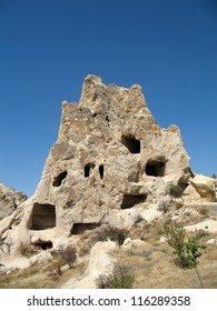 Ancient cave-town in Goreme, Cappadocia, Turkey