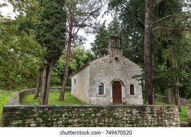 Ancient Church In The Woods Close To Tar, Istria, Croatia.