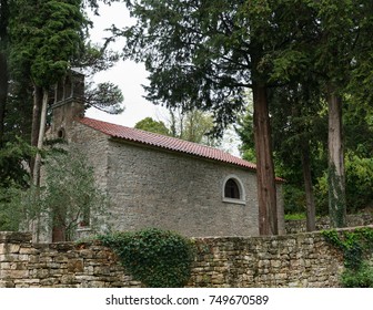 Ancient Church In The Woods Close To Tar, Istria, Croatia.