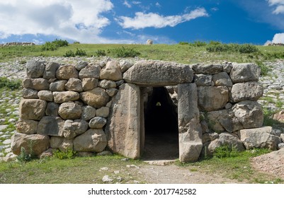 The Ancient City Of Hattusa. Yerkapi (Earth Gate) In Hattusha. CORUM, TURKEY 