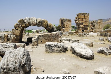 Ancient city Hierapolis near Pamukkale, Turkey.