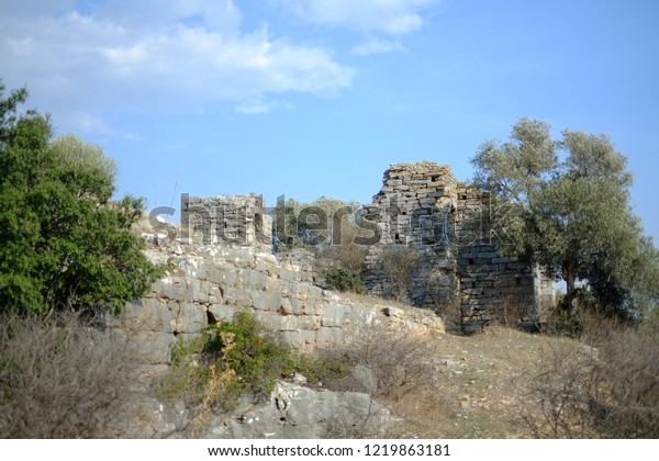 Ancient City Kiyikislacikmilasmuglaturkey Stock Photo Edit Now 1219863181