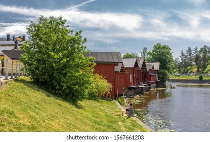 The Ancient City Of Porvoo Brings People Together. Beauty Creates Love. Finland, Scandinavia, Northland, Europe