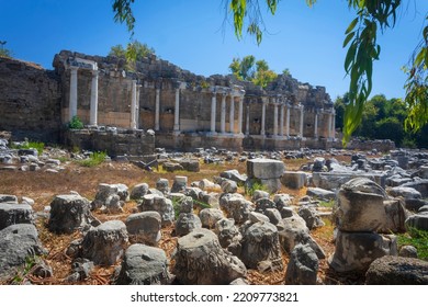 The Ancient City Of Side. Turkey. Manavgat. Antalya. 