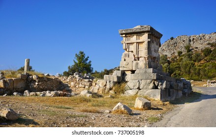 Ancient city of  Xanthos, Antalya, Turkey                              