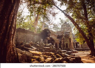 Ancient Civilization Temple. Beautiful Background