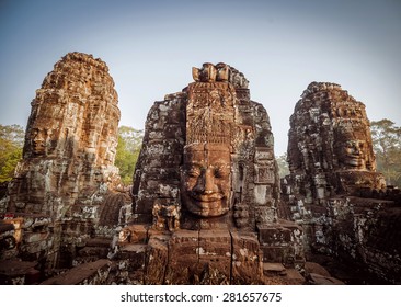 Ancient Civilization Temple. Beautiful Background