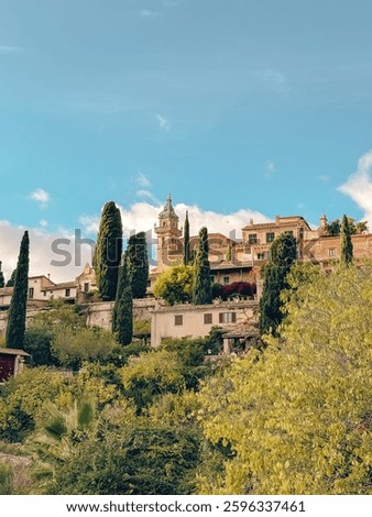 Ancient constructions in a small Catalan town in Mallorca