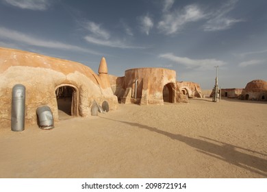 ancient cosmodrome in african desert