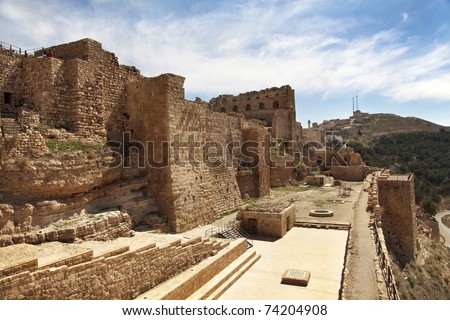 ancient crusader castle Al Karak, Jordan