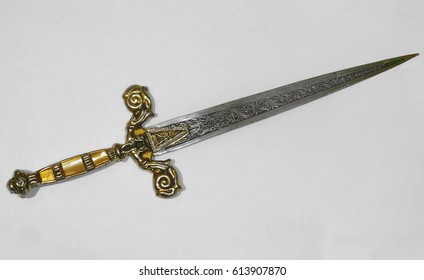 An Ancient Dagger With Ornaments