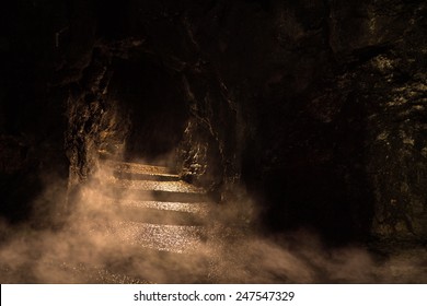 Ancient Dark Dungeon In The Fog