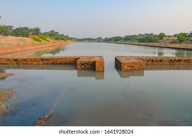 Ancient Dockyard At Lothal, Spanning An Area 37 Meters From East To West And Nearly 22 Meters From North To South, Indus Valley Civilisation, 2500BC