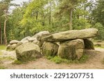 Ancient dolmens also named hunebeds in Emmen the Netherlands